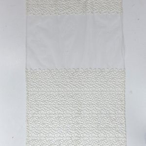 Фіранка на стулку вікна Lumelle Mini flowers 60х110см молочна (10_1ф)