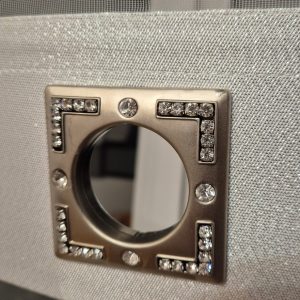Комплект панельних фіранок Lumele Line 5шт карниз 170-200 см, сріблясто-чорний (11_5п)