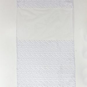 Фіранка на стулку вікна Lumelle Mini flowers 60х110см біла (10_2ф)