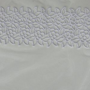 Фіранка на стулку вікна Lumelle Mini flowers 60х110см біла (10_2ф)