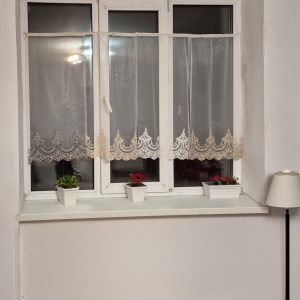 Комплект фіранок 180х90см на стулку вікна  Lumelle Combi 4шт  кремовий з бежевим і коричневим (10_6ф)