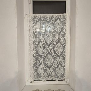 Фіранка на стулку вікна Lumelle Ajure Damask 72х110см молочна  (10_8ф)