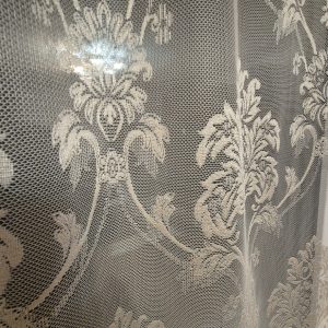 Фіранка на стулку вікна Lumelle Ajure Damask 60х116см бежева  (10_9ф)