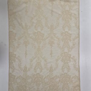 Комплект фіранок 230х113см на стулку вікна  Lumelle Damask 3шт  кремовий з бежевим і пісочним (11_1ф)