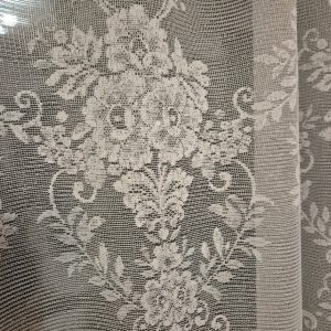 Комплект фіранок 230х113см на стулку вікна  Lumelle Damask 3шт  кремовий з бежевим і пісочним (11_1ф)