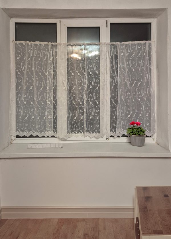Комплект фіранок 220х110см на стулку вікна  Lumelle Damask 4шт  кремовий і молочний (11_2ф)