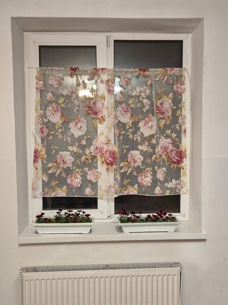 Фіранка  130х96см  Lumelle Rose 1шт  біла з трояндами (11_5ф)