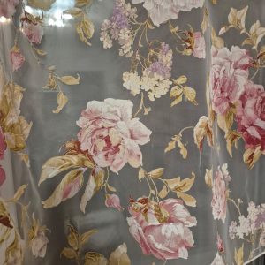 Фіранка  130х96см  Lumelle Rose 1шт  біла з трояндами (11_5ф)