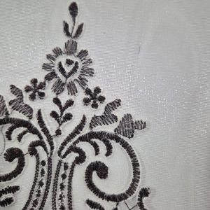 Комплект фіранок 200х150см   Lumelle Damask 4шт  кремовий з бежевим і коричневим (11_6ф)