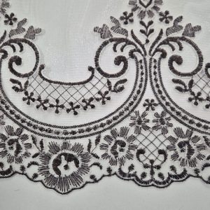 Комплект фіранок 200х150см   Lumelle Damask 4шт  кремовий з бежевим і коричневим (11_6ф)