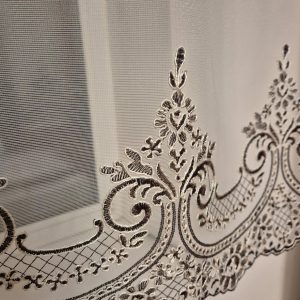 Комплект фіранок 200х150см   Lumelle Damask 4шт  кремовий з бежевим і коричневим (11_6ф)