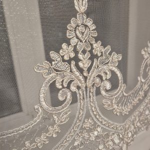 Комплект фіранок 200х150см   Lumelle Damask 4шт  кремовий з бежевим і коричневим (11_6ф)