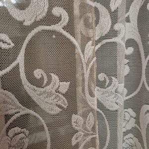 Комплект фіранок 145х104см на Lumelle стулку вікон   Flowers 3шт  бежевий і молочний (11_9ф)