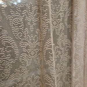 Комплект фіранок 155х110см на стулку вікон  Lumelle Damask 2шт  бежевий і кавовий (12_2ф)