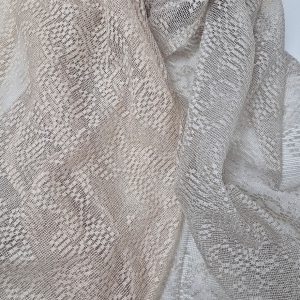 Комплект фіранок 155х110см на стулку вікон  Lumelle Damask 2шт  бежевий і кавовий (12_2ф)