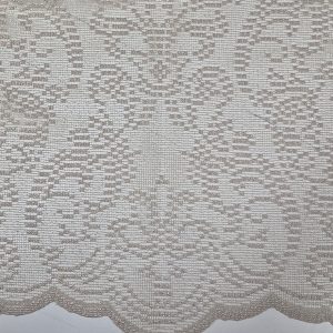 Комплект фіранок 155х110см на стулку вікон  Lumelle Damask 2шт  бежевий і кавовий (12_2ф)