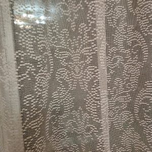 Комплект фіранок 155х110см на стулку вікон  Lumelle Damask 2шт  бежевий і кавовий (12_2ф)