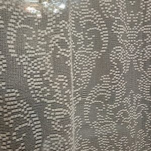 Комплект фіранок 155х110см на стулку вікон  Lumelle Damask 2шт  бежевий і кавовий (12_2ф)