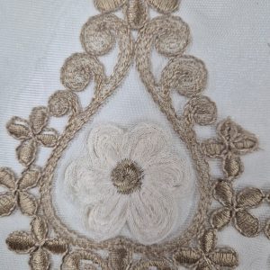 Комплект фіранок 180х110см на стулку вікон  Lumelle Damask 2шт  рожевий та коричневий (12_4ф)