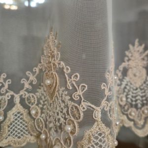 Комплект штор у вигляді сходинок 250х120см з перлинами   Lumelle Exclusive 6 шт різних кольорів (12_5ф)