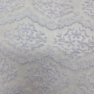 Комплект фіранок 110х108 см на віконну стулку Lumelle Damask 2 шт білий та молочний (12_6ф)