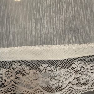 Фіранка  73х112 см з органзи на віконну стулку Lumelle Simple, 1 шт., молочного кольору (13_2ф)
