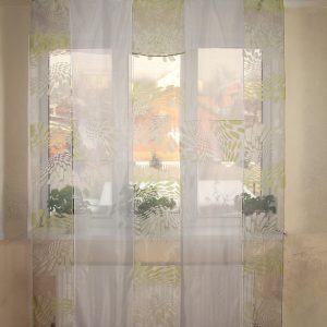 Комплект панельних тюль до підлоги Lumelle Abstract карниз 180см Салатовий (21_7т)