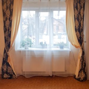 Комплект штор і тюль Lumelle Damask карниз 250см шоколадний з бежевим (11_3ш)