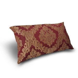 Декоративна подушка теракотова з золотистим акцентом Lumelle Damask 70×40см  (п_0888)