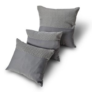 Комплект декоративних подушок Lumelle Geometric 40х40см 1шт 30х25см 2шт сірі  (п_0891)