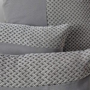 Комплект декоративних подушок Lumelle Geometric 40х40см 1шт 30х25см 2шт сірі  (п_0891)