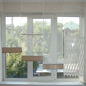 Комплект панельних фіранок Lumelle Зигзаг 4шт карниз 160см молочний (12_3п)