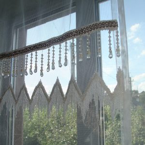 Комплект панельних фіранок Lumelle Зигзаг 4шт карниз 160см молочний (12_3п)