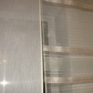 Комплект панельних фіранок Lumelle  Арда 5шт карниз 200см молочний із зеленим (25_9п)