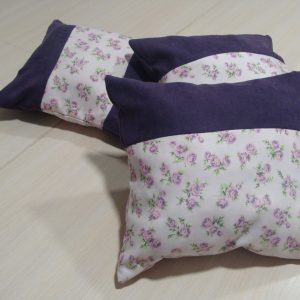 Комплект декоративних подушок Lumelle Rose 33х33см 2шт 37х28см 1шт молочні з фіолетовим (п_0360)