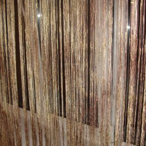 Нитки кисея Lumelle 180х280см бежево-золотисті з теракотовим (2нт)