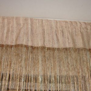 Нитки кисея Lumelle   80х280см бежеві з золотистим (7нт)